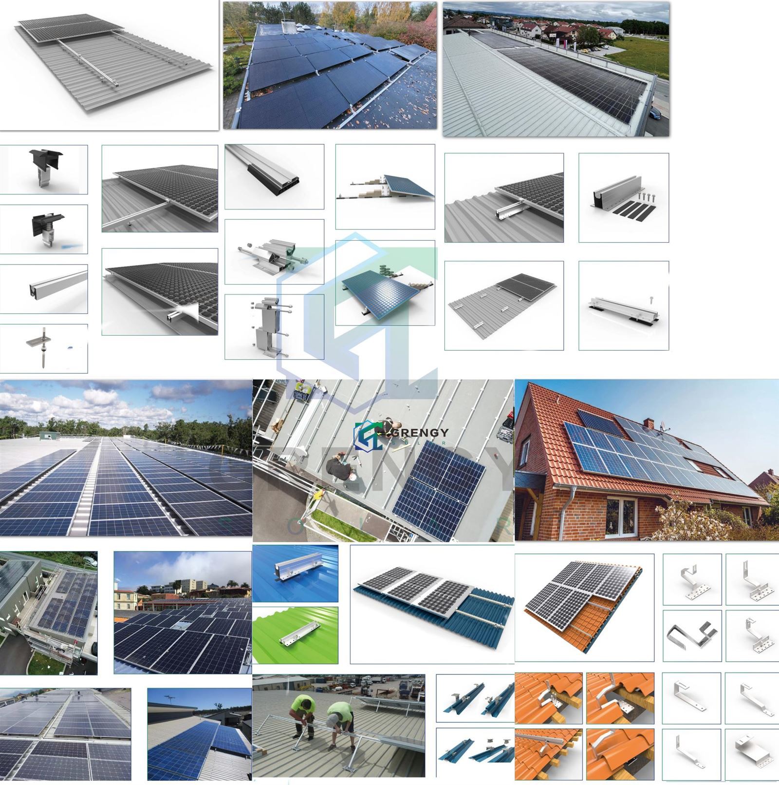 Tile Roof Solar Panel Mounting Hooks application Tile Roof Solar Panel Mounting Hooks application
