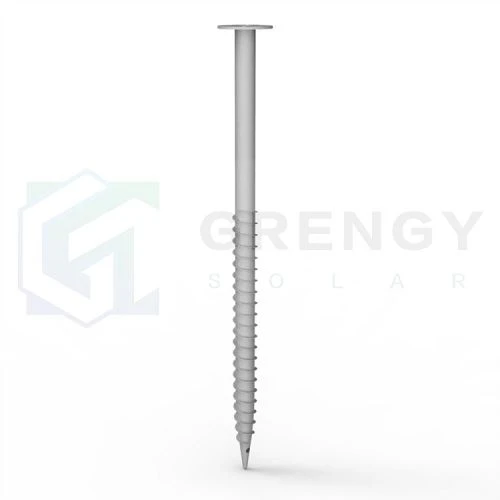Non-adjustable screw pile with little blades(001)