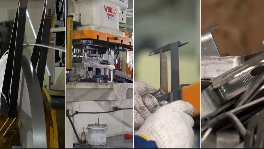 production of screw pile with big blades
