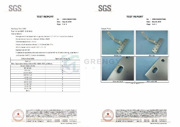 XMIN1809006751 SGS test report of  slate tile hooks
