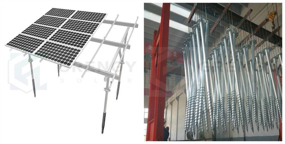 adjustable hot-galvanized screw pile_