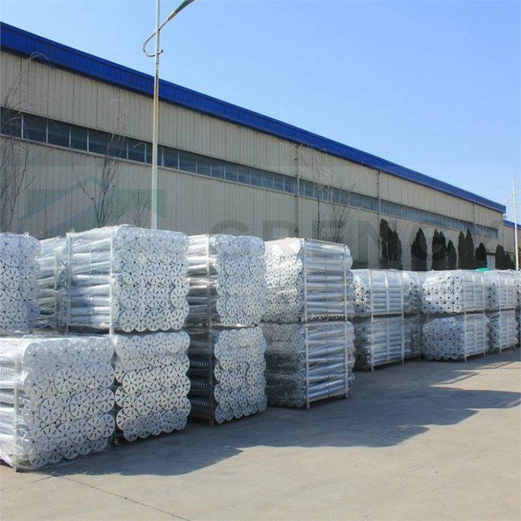 after packaging of screw pile with big blades
