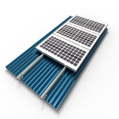 Trapezoidal clamps for metal solar roof