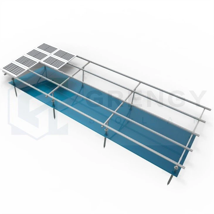 aluminum ground solar mounting system