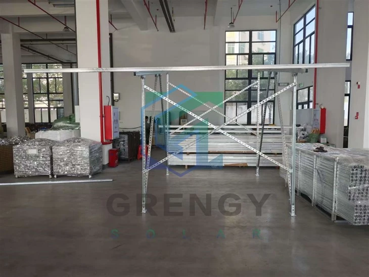 HDG Steel Solar Ground Mounting Structures